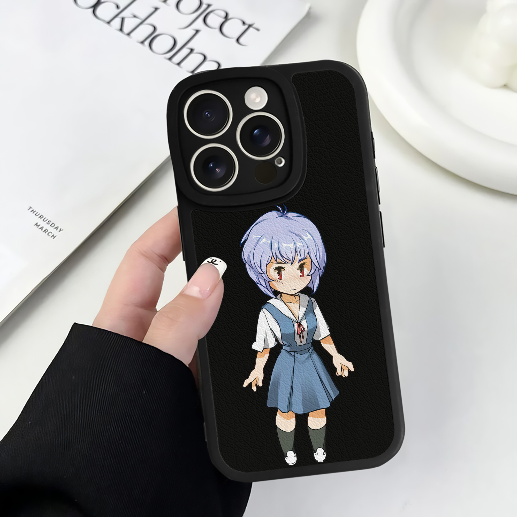 （画像用） EVA 新世紀エヴァンゲリオン 【iPhone 16シリーズ対応】シリコンスマホケース（レザー調） 材質：シリコン
